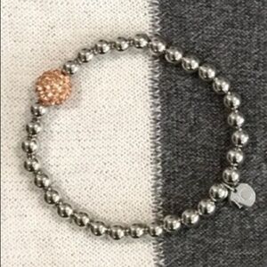 🔥Heavy Silver Stretch Beaded Bracelet